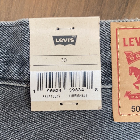 Relisted Levi’s distressed high rise 501 jean cotton denim short cutoff vibe 30 - Picture 12 of 16